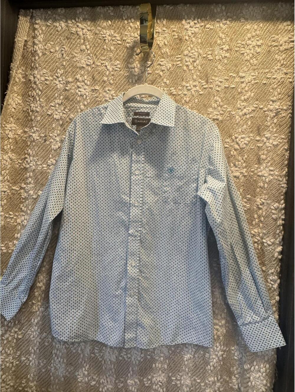 Ariat Randall Long-Sleeve Button-Down Shirt, Classic Fit for Big Boys XL (18)
